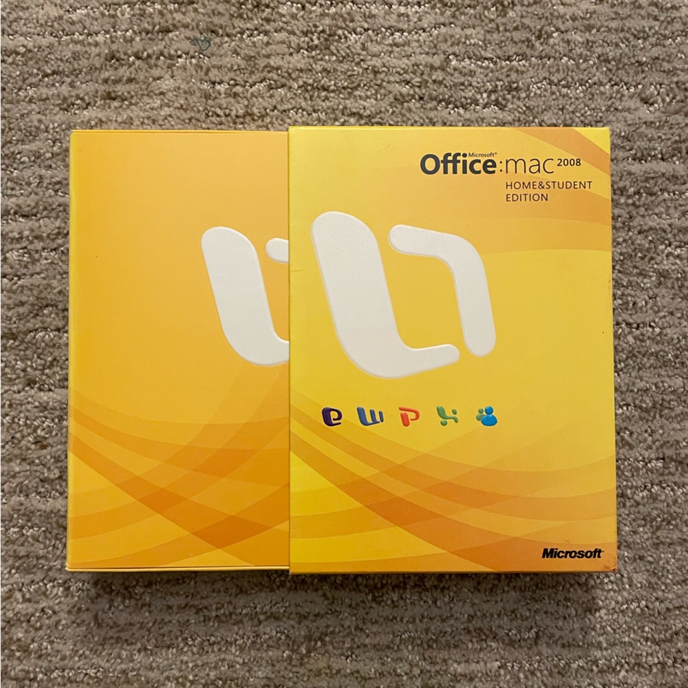 MS Office Suite for Mac 2008 Home & Student Edition (2 licences)